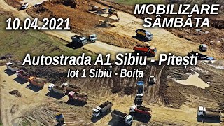 VIDEO FOTO: Noi imagini de pe șantierul autostrăzii Sibiu - Boița 1 video