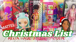 Mattel Christmas List MEGA HAUL & Buyers Guide