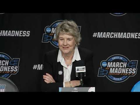 Lisa Bluder press conference after Iowa's Elite Eight win over LSU