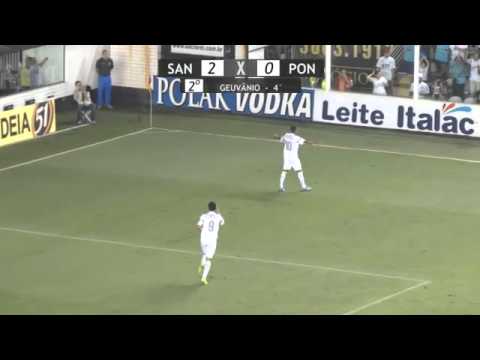 SANTOS FC 4 X 0 Ponte Preta - Quartas de  Final Paulistão 2014