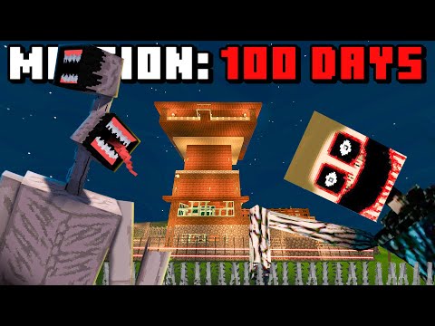 Surviving Minecraft's Scariest Mods For 100 Days FULL MOVIE!
