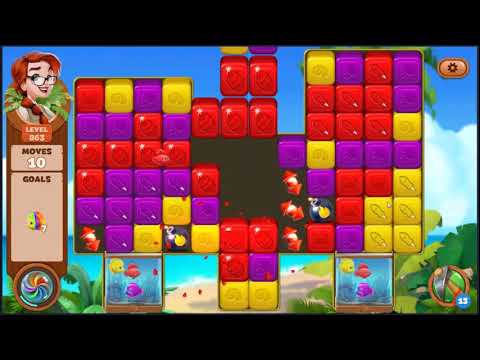 Lost Island Blast Adventure Level 863 - NO BOOSTERS 🏝️ | SKILLGAMING ✔️