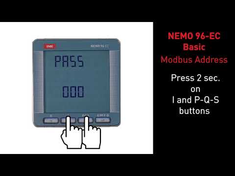 EASYCONNECT - basic flush-mounting type 96x96mm multifunction measuring unit