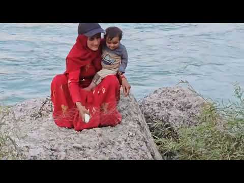 The heartbreaking scene: A lonely woman drowning in a river and a cameraman in search of her