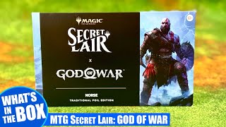 Magic the Gathering Play Station GOD OF WAR Secret Lair Drop Series Unboxing