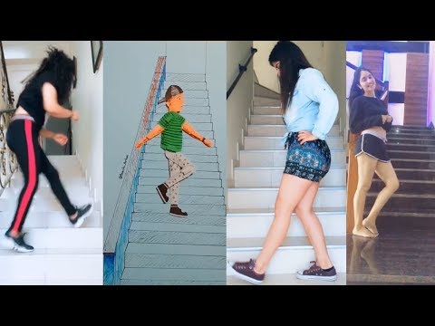 Stairs Shuffle Dance Challenge Musically 2018