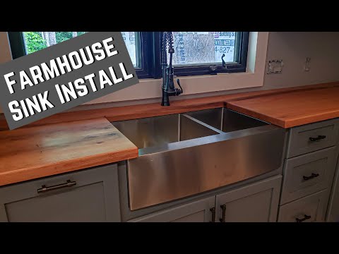 DIY Farmhouse Sink Install – Undermount – Zuhne Stainless Steel
