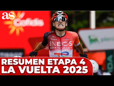 Stage 4 summary of the 2025 Vuelta: victory for Ben Turner and Gaudu dethrones Vingegaard at home