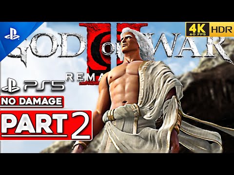 (PS5) GOD OF WAR 2 REMASTERED Walkthrough Part 2 Titan Mode NO DAMAGE [4K 60FPS HDR] - No Commentary