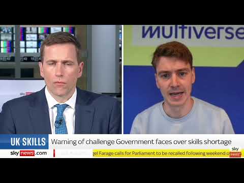 Multiverse CEO Euan Blair on Sky News | The cost of the skills gap