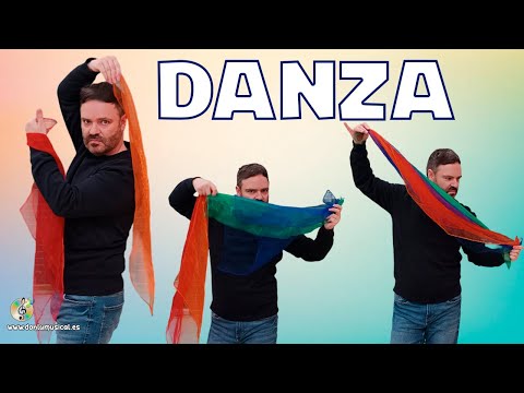 SCARF DANCE. EDUCATIONAL MUSICAL GAMES. MUSIC AND MOVEMENT.