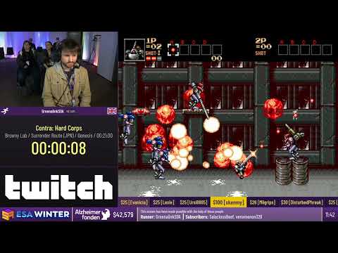 [ESA Winter 2023]  Contra Hard Corps Speedrun in 18:19 (JP Browny - Lab/Surrender route)