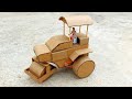 How To Make Cardboard Road Roller With Cardboard Pully At Home
