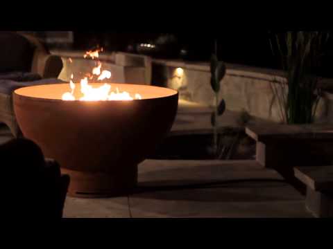 Fire Pit Art 36" Crater Wood Burning Fire Pit