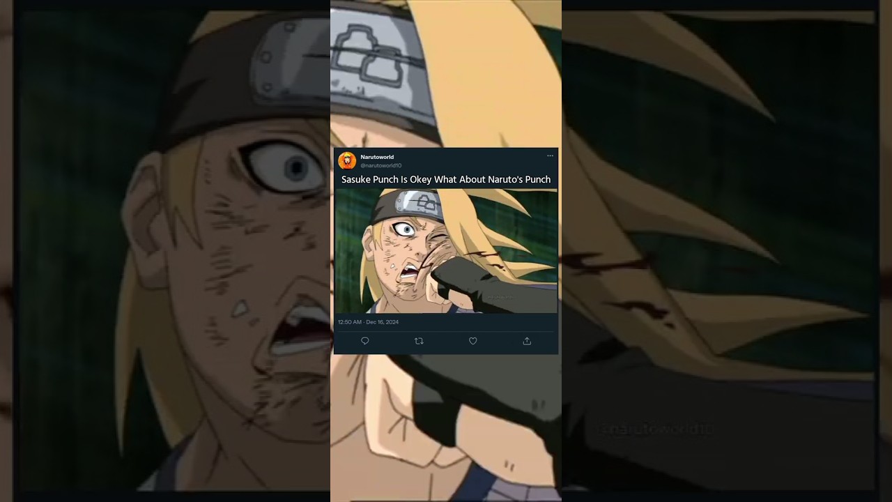 Naruto and sasuke punch deidara #naruto #sasuke #deidara #shorts