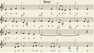 River , by Bill Staines (Lead sheet view)