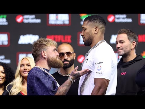Jake Paul vs Anthony Joshua | Fight Week Press Conference Face-Off @NetflixSports