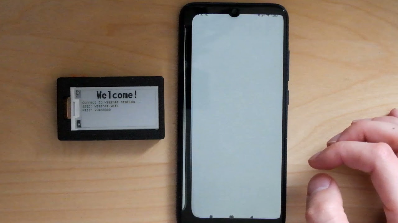 [DIY] TTGO T5 ESP32 E-ink weather station setup