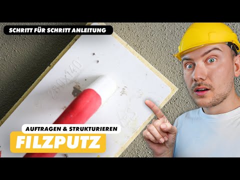 Applying and structuring felt plaster correctly – Here's how! DIY | kreativtobi