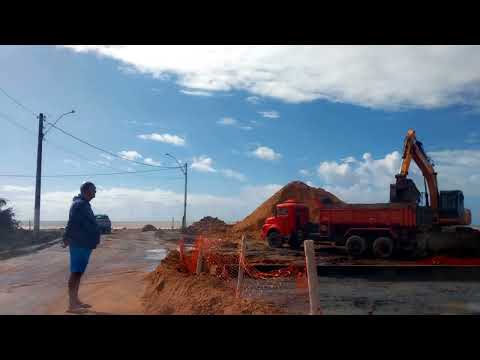 SOL E OBRAS HOJE NA CIDADE DAS CONCHAS - PIÚMA-ES-BRASIL