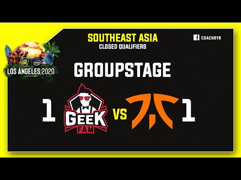 ESL One Los Angeles 2020 GEEKFAM VS FNATIC B02 GAME 1