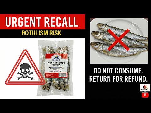 BELEVINI Dried Whole Smelts (KORUSHKA) Botulism Risk