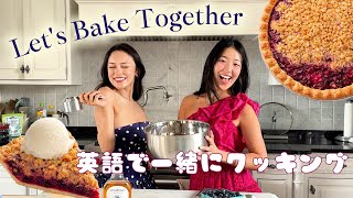 【COOKING VLOG】Moni and Willow Make A Triple Berry Pie ⭐︎日本語字幕付き