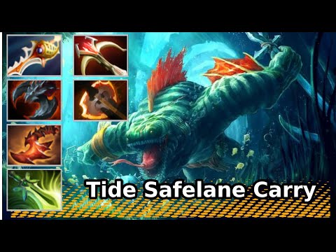 TideHunter Safelane Carry Build | Dota 2 New Meta Highlights