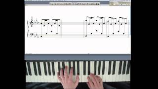 H in New England, Max Richter, piano, How to play three against two