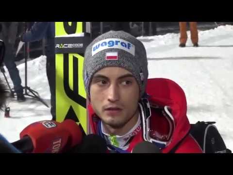 Maciej Kot, Jan Ziobro i Stefan Hula po konkursie w Zakopanem [22.01.2017]