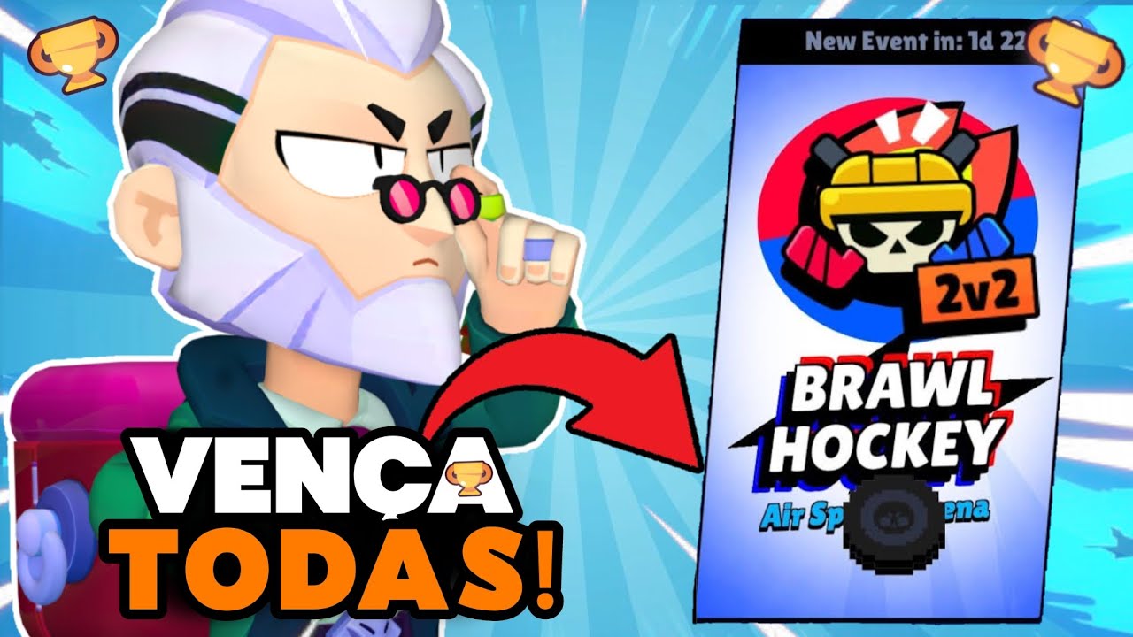 A MELHOR ESTRATÉGIA PARA VENCER TODAS NO HÓQUEI BRAWL 2x2!!😲