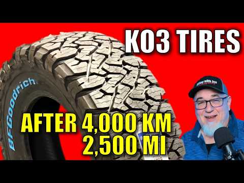 KO3 Tire Review after 4000 km / 2500 mi  Snow, Dirt, & Rain - How Did Do? #bfgoodrich  #rvlife
