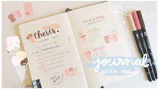 journal with me: neopolitan ice cream theme 🍧🍦