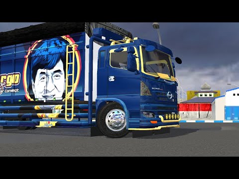 MOD TRUCK HINO SPADY C43 SBN CARGO SUPER DETAIL.MOD BUSSID TERBARU
