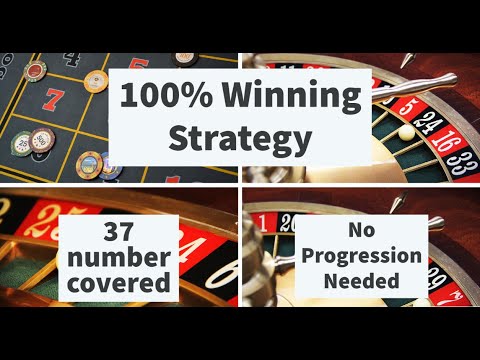 Roulette 100% winning strategy + All 37 number covered + No progression needed