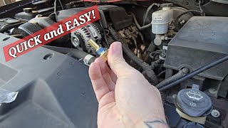 Quick Way To Replace Coolant Temperature Sensor In Chevy Silverado 5.3 (2007-2013)