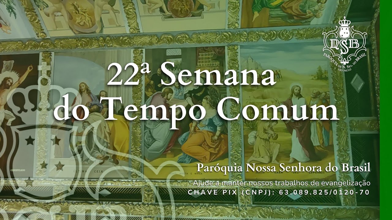 Missa ao vivo (Segunda 02/09/2024) às 8h online – Nossa Senhora do Brasil