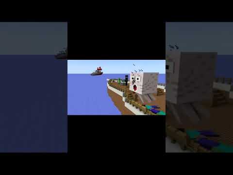 Monster School PIRATE BATTLE COMPETITION   Minecraft Animation   14of27
