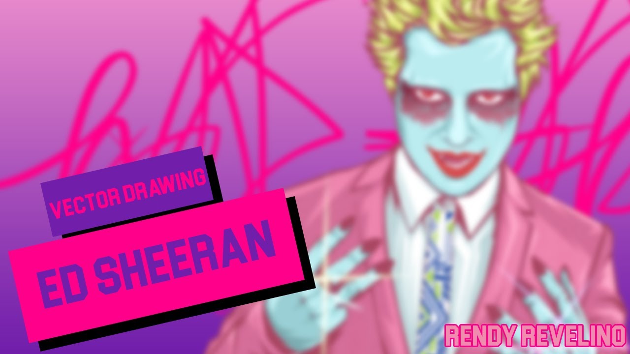 Ed Sheeran Bad Habit Vector Drawing Timelapse