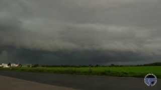 preview picture of video 'Mohutná húlava / Huge Shelf Cloud Timelapse'