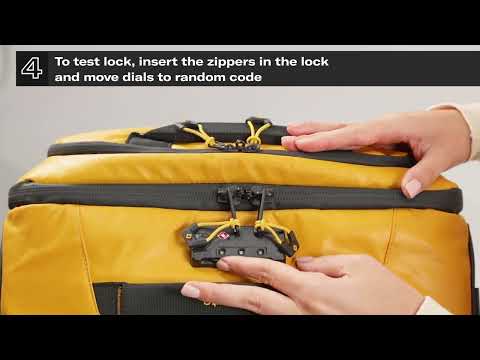 Samsonite -  Lock instructions Ecodiver