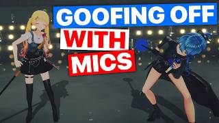 Kanade & Suisei Goof Off With Their Mic Stands (Otonose Kanade / Hololive) [Eng Subs]