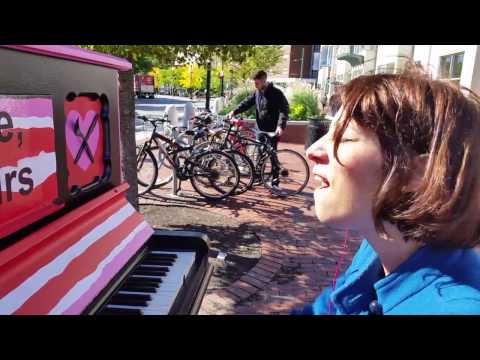 Florie Namir Playing on 8 Different Pianos, Play Me I'm Yours Boston 2016