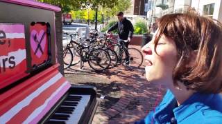 Florie Namir Playing on 8 Different Pianos, Play Me I'm Yours Boston 2016