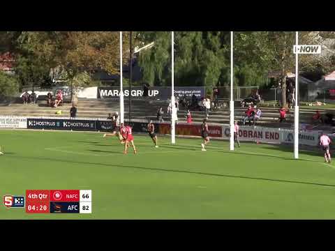 North's Noah Casalini bounces it through - Rd 2 Hostplus SANFL Snapshot