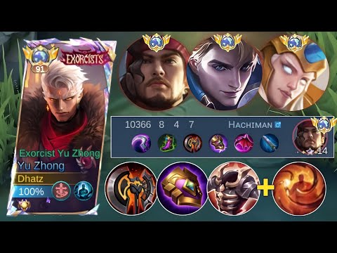 HOW TO DEAL THIS ANNOYING UNLIMITED LIFESTEAL BUFF HERO! USING YU ZHONG BEST BUILD - MLBB