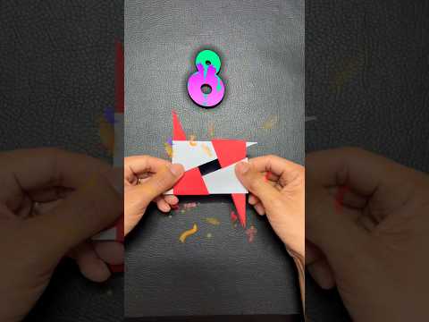 Super Easy Origami Ninja Star 🌟 [SHURIKEN] #origami #ninjastar #shuriken