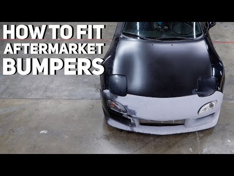 How to fit a JUNK aftermarket BUMPER on your car.