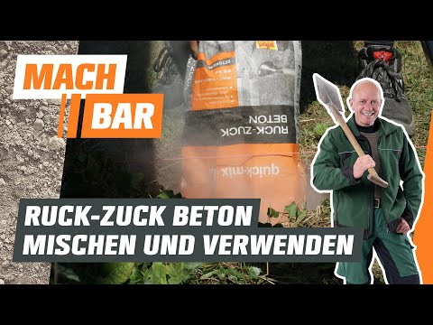 Mix and use quick-set concrete | OBI