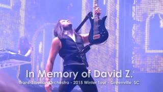 In Memory of David Z - Trans-Siberian Orchestra Winter Tour 2015